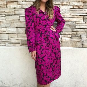 Vintage Maggy skirt set black & pink